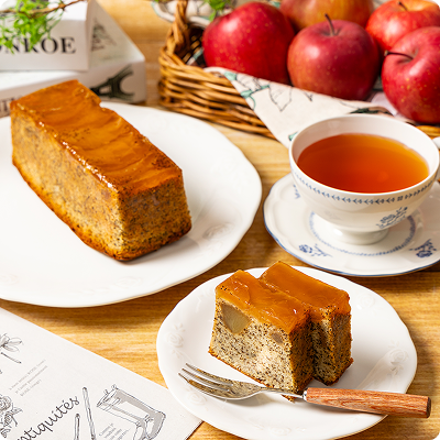 カラメルりんごと紅茶のケーキ