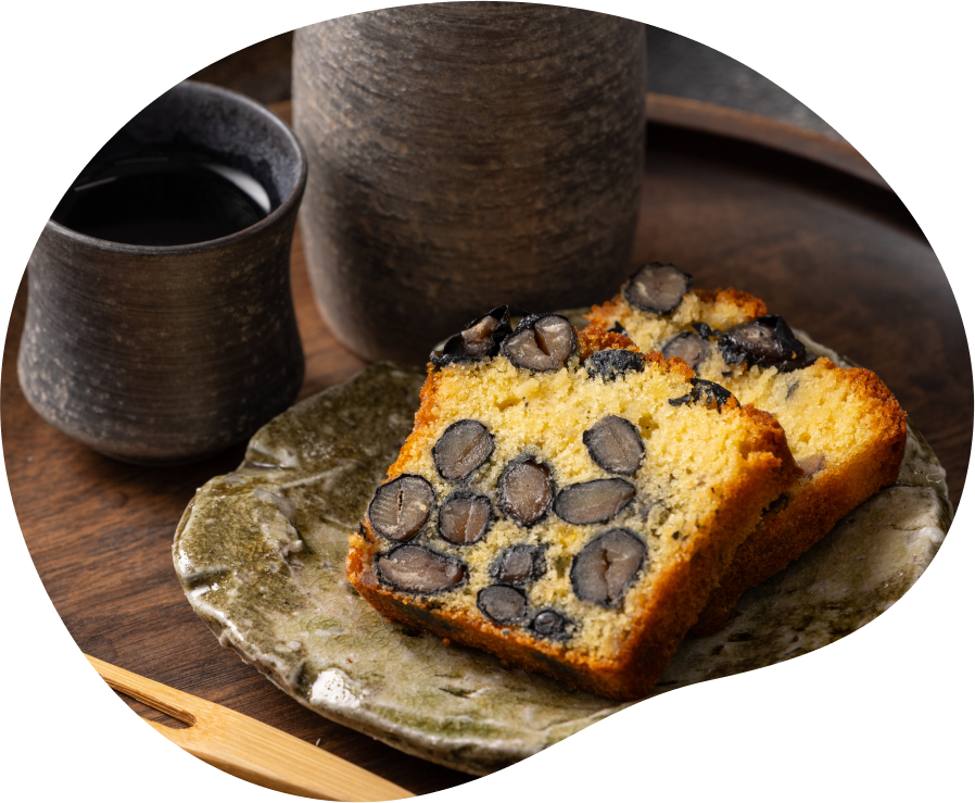 大粒丹波黒豆のパウンドケーキ