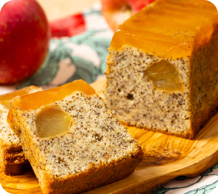 カラメルりんごと紅茶のケーキ