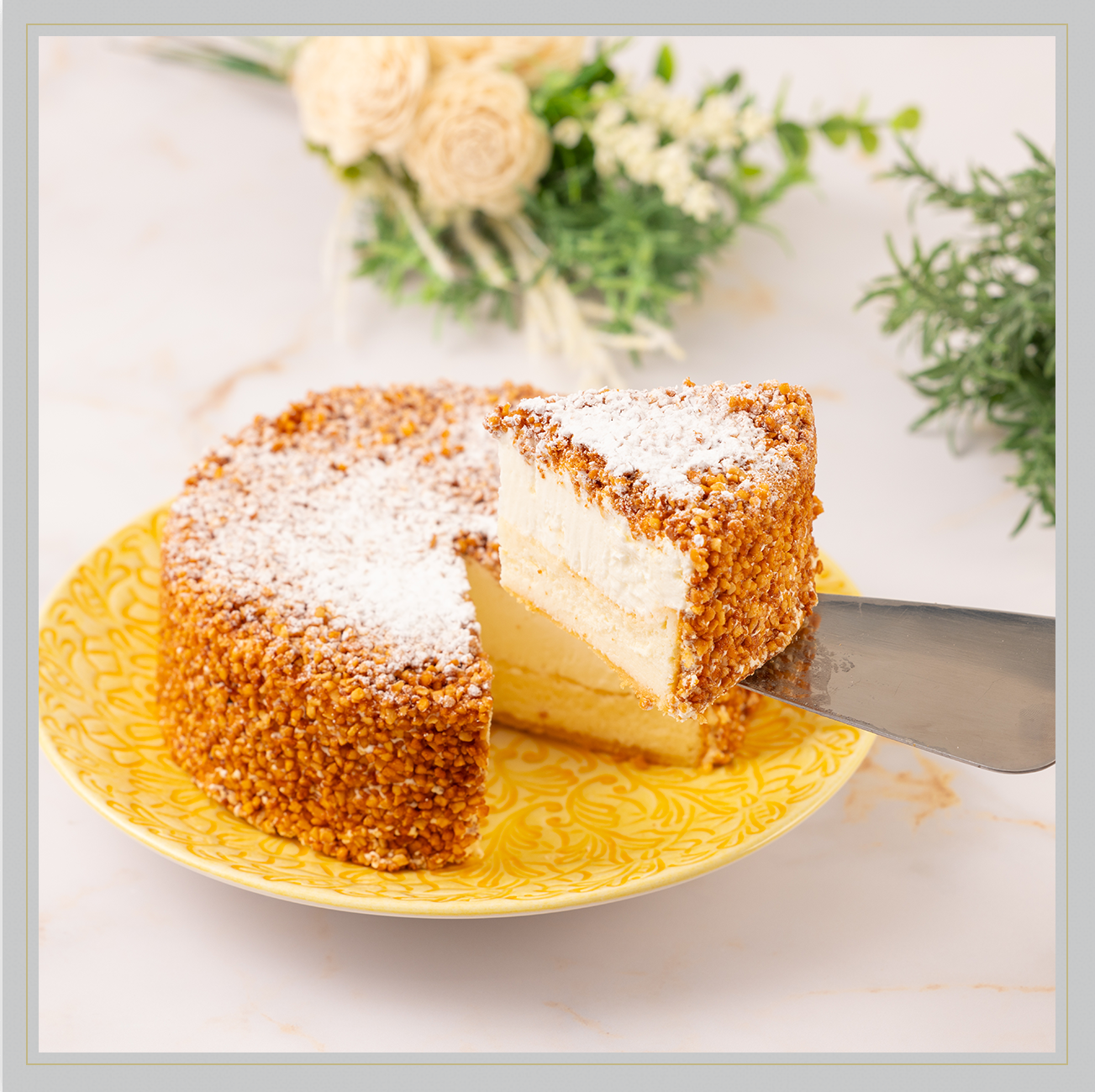 2層仕立ての贅沢チーズケーキ